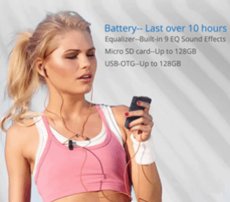 Surfans F20 HiFi MP3 Player Battery Life