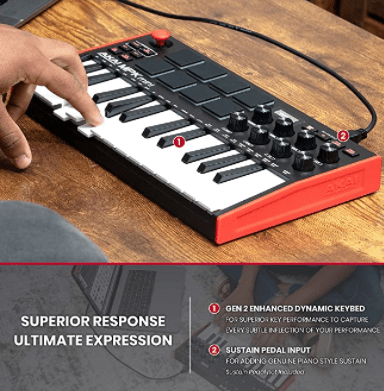 Akai Professional MPK Mini MKII 25 Key Keyboard features
