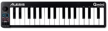 Alesis Qmini Portable 32 Key USB MIDI Keyboard