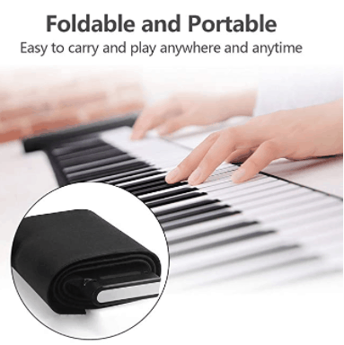 EOSAGA 88 Keys Roll Up Piano Keyboard Portability