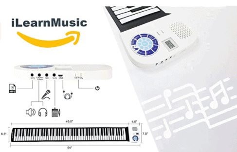 iLearnMusic 88 Keys Roll Up Piano Design