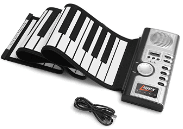 Lujex 61 Keys Roll Up Piano Portable Keyboard
