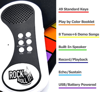 MUKIKIM Rock and Roll It 49 Keys Keyboard  Features