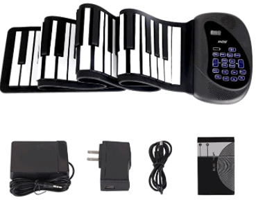 Portable Flexible Electronic 88-Key Keyboard