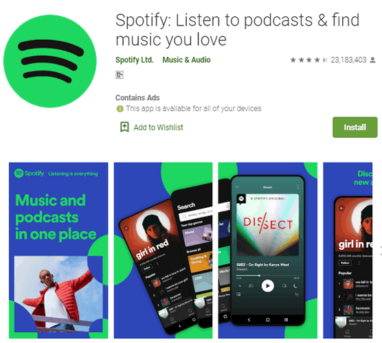 Spotify for Android