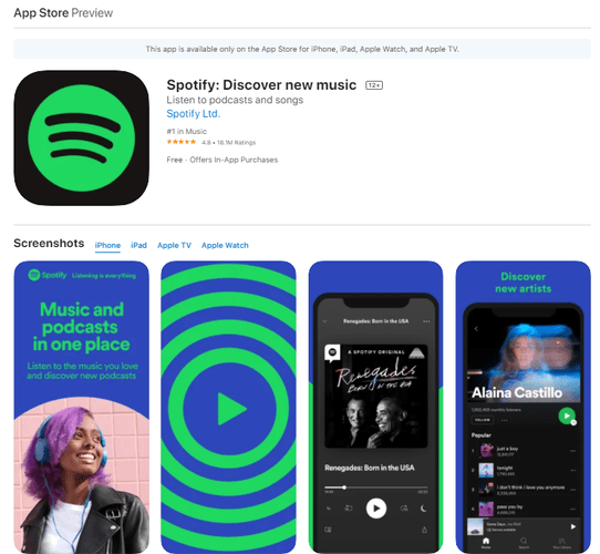 Spotify for iOS