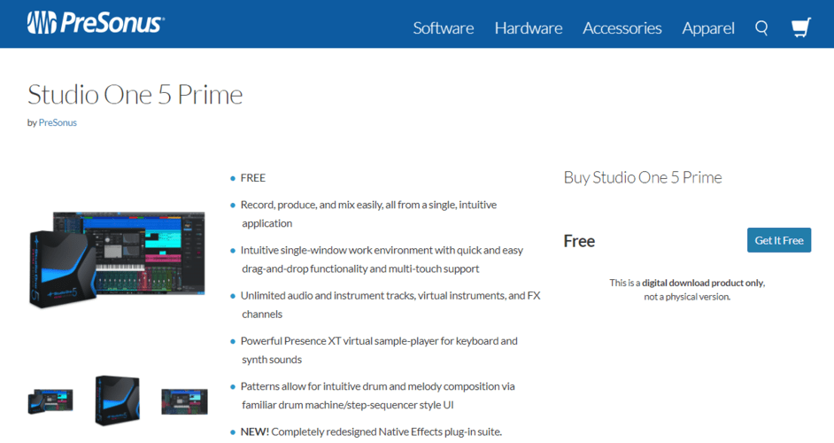 Studio One 5 Prime  