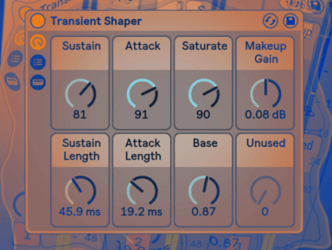 Ableton Transient Shaper