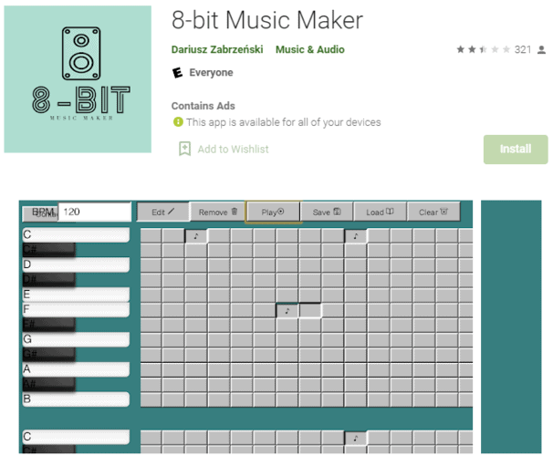 8 bit Music Maker