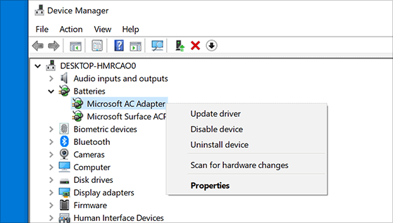 Update your device drivers