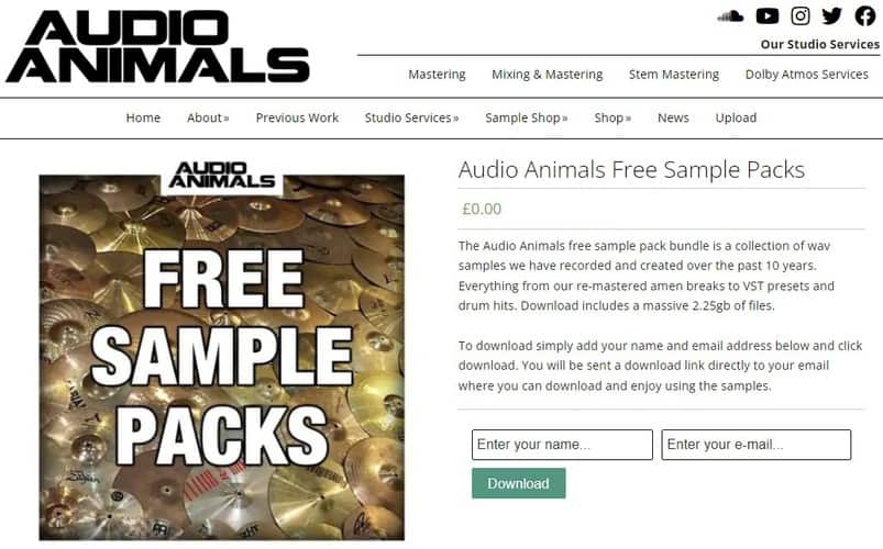 Audio Animals Free Samples Packs