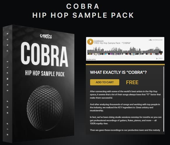 Cobra hip hop sample pack