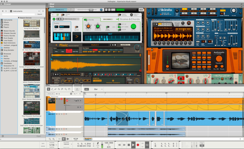 Reason vs FL Studio user interface