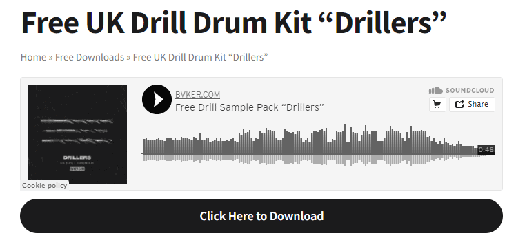 UK Drill drum kit