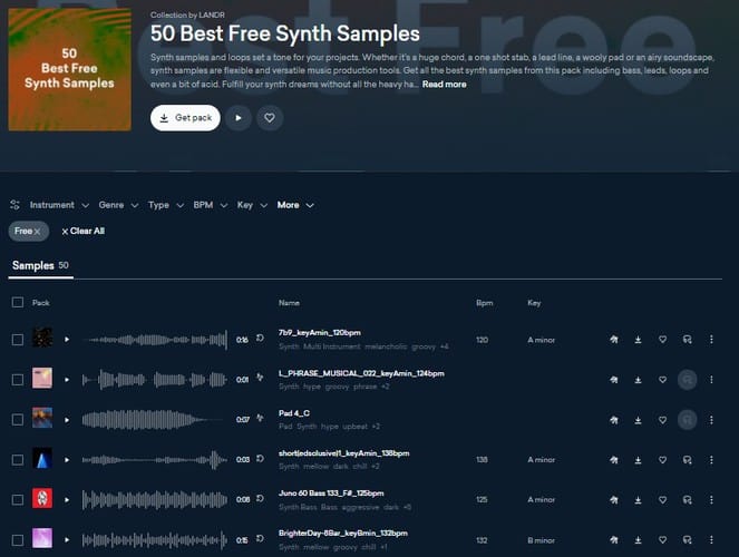 50 Best Free Synth Samples