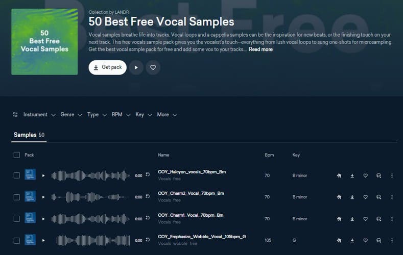 50 Best Free Vocal Samples