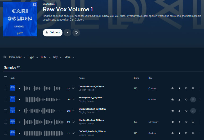 Cari Golden Raw Vox