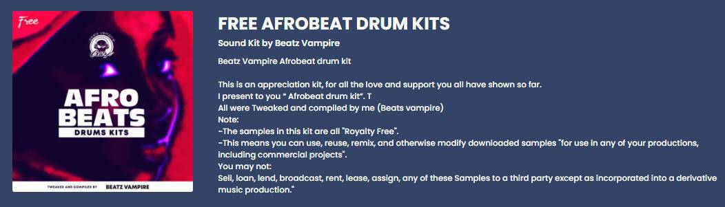 Free Afrobeat DrumKit