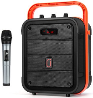 JYX Portable Karaoke Machine Bluetooth Speaker with Wireless Microphone