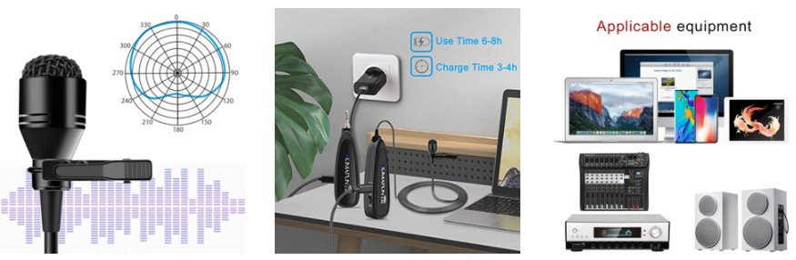 Kimafun 2.4G Wireless Lavalier Microphone Design and build