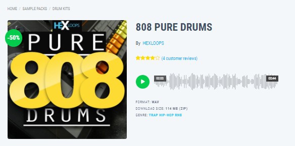 Pure 808 Drum by Hex Loops
