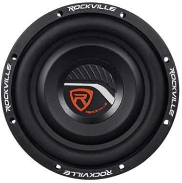 Rockville W8T4-S4 8" Shallow Mount 1000w Peak Car Subwoofer