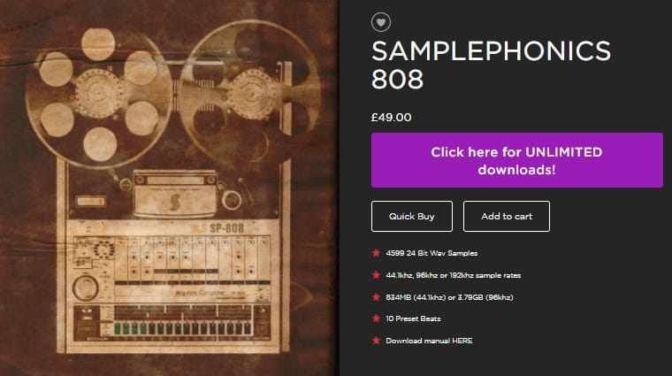Samplephonics 808 