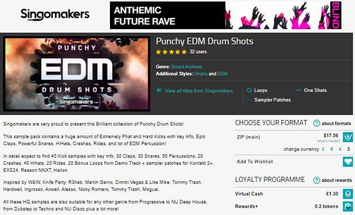 Singomakers Punchy Edm Drum Shots