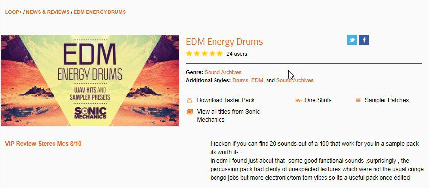 Sonic Mechanics Edm Energy Drums 