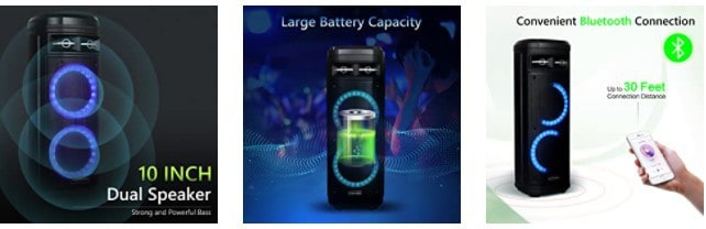 STARQUEEN Karaoke Speaker for Adults Features