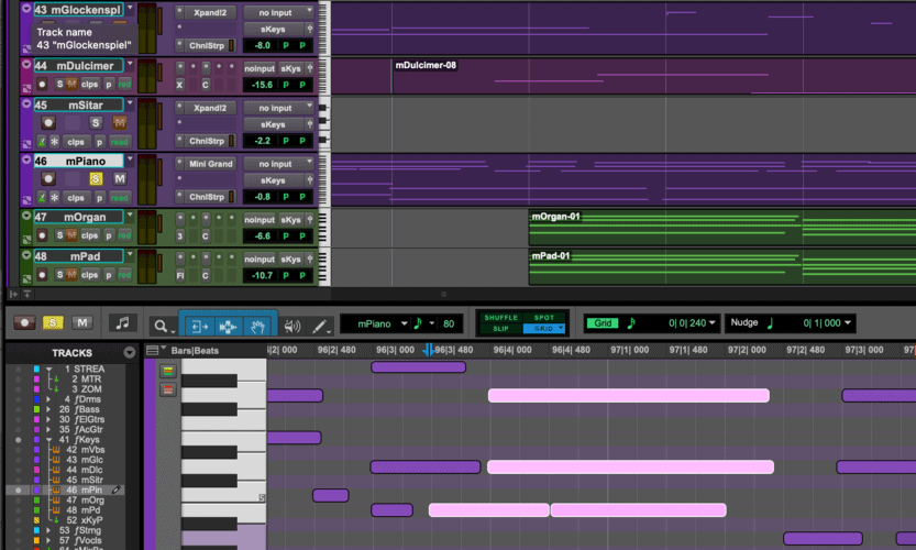 Pro Tools interface