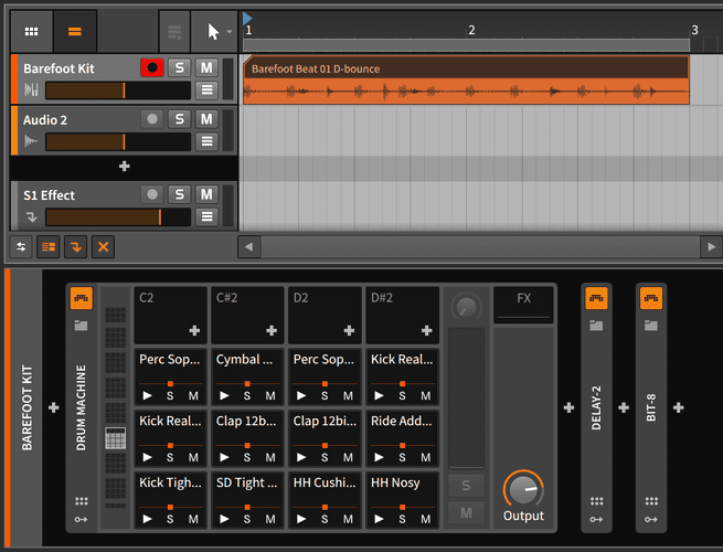 Tracks editing