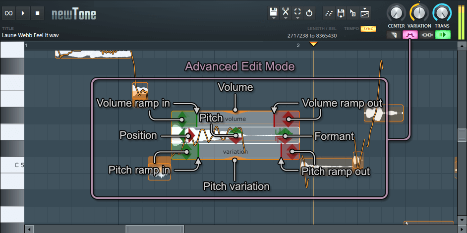 Tuning the audio track