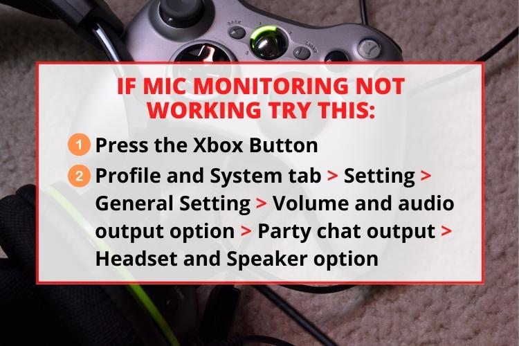 If mic monitoring not working