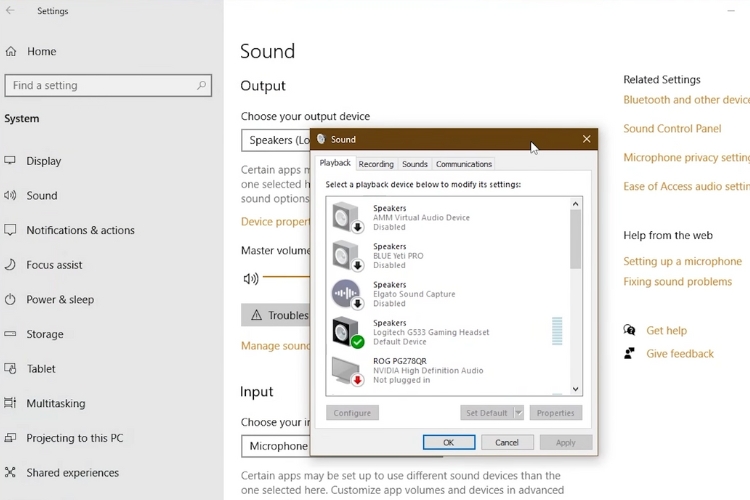 Configuring mic