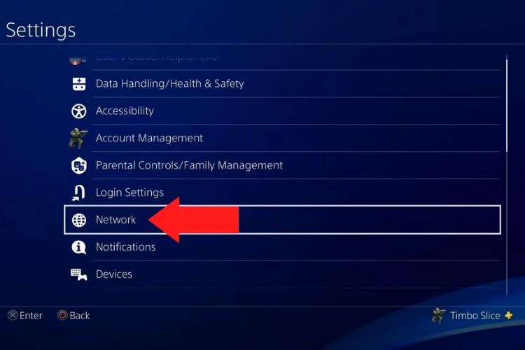Settings playstation