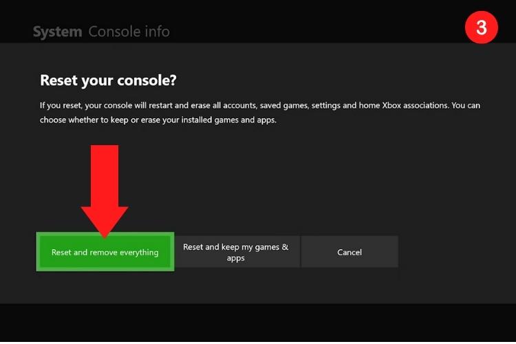 Hard resetting the xbox one