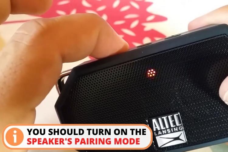 Altec lansing bluetooth speaker pairing with iphone