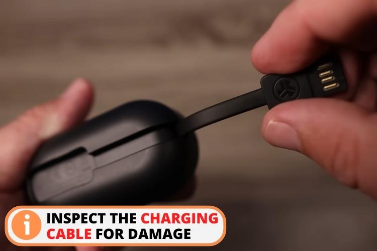 Inspect your charging cable for any damage