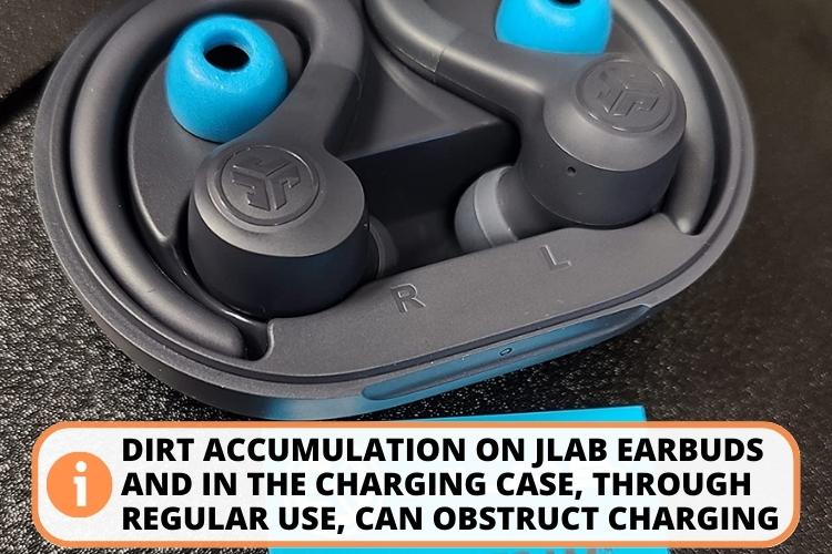 Remove dust from your jlab earbuds and charging case