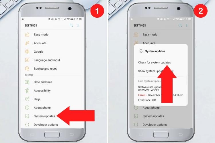 Upgrade the firmware for smartphones
