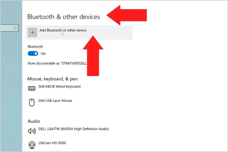 Pairing with a laptop