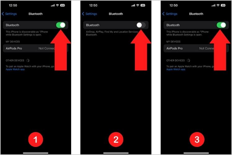 Try restarting bluetooth